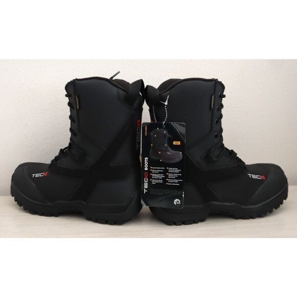 Ski-Doo 4442533090 Unisex Sz 10 Black Leather TEC+ REC Snowmobile Boots - Picture 12 of 14